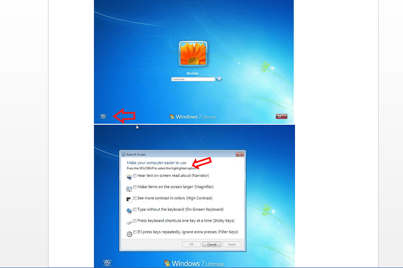 Käytä tietokonetta ilman näppäimistöä Windows 7: ssä