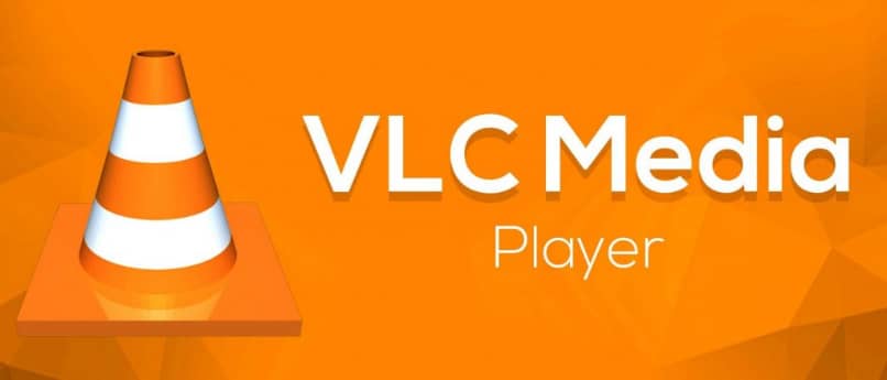 Logo de VLC con fondo naranja