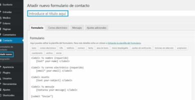 Kuinka mukauttaa yhteys- ja kommenttilomake WordPressin LOPD-tiedostoon 36 anadir formulario contacto 13584