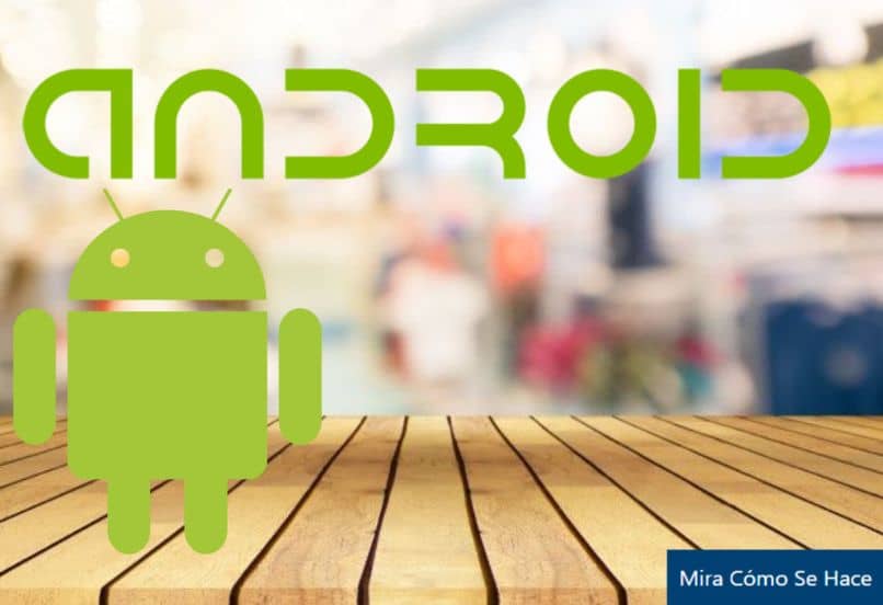 android mesa madera