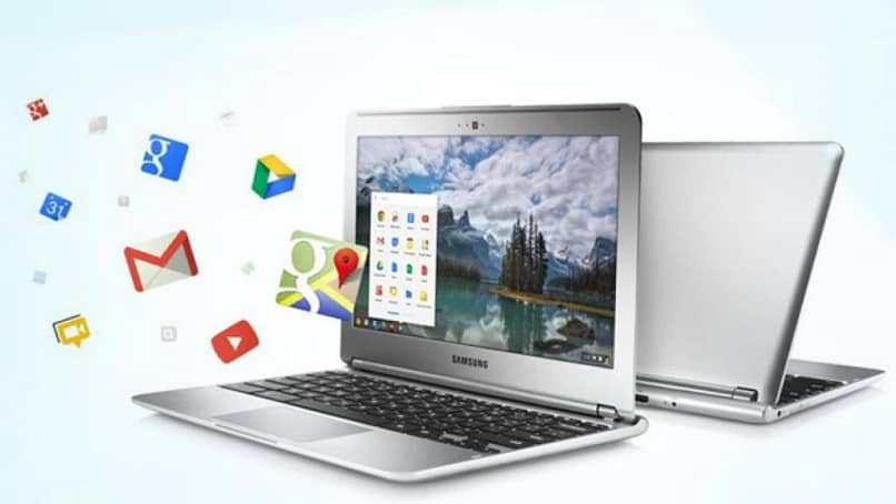Kuinka vaihtaa latauskansion sijaintia Chromebookissa? (Esimerkki) 1 apps flotando de la laptop