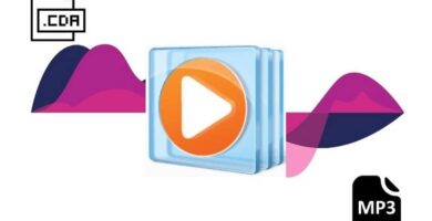 CDA-tiedoston muuntaminen MP3-muotoon Windows Media Playerilla (esimerkki) 6 archivo CDA y MP3 con el icono de Windows Media Player