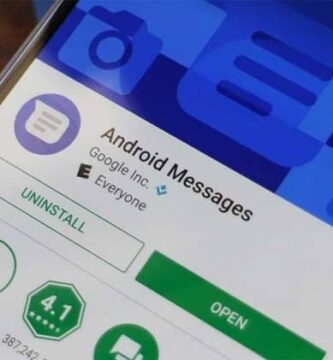 celular pantalla abierta android messages