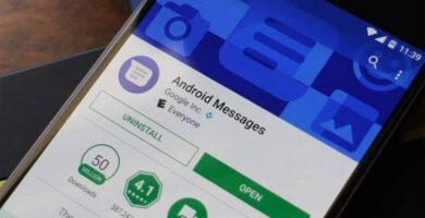 celular pantalla abierta android messages