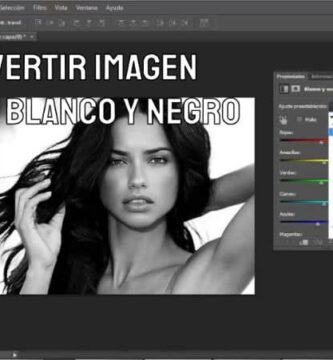 convertir una foto de color a blanco y negro en Photoshop
