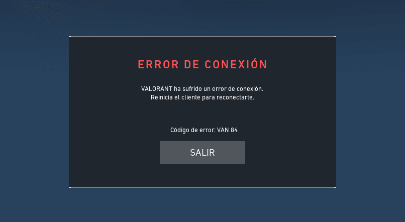 error conexion reinicia cliente valorant 12674