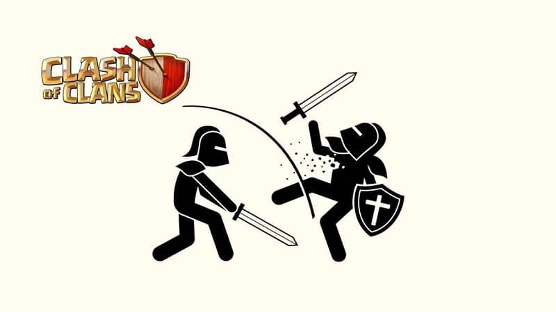 guerreros pelea Clah of clans 1