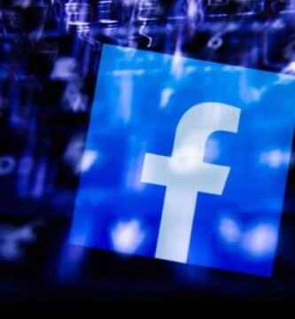 icono facebook fondo azul