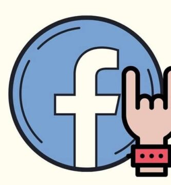 icono facebook mano rockera