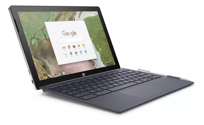 laptop con interfaz de chromebook