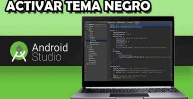 laptop modo oscuro Android Studio