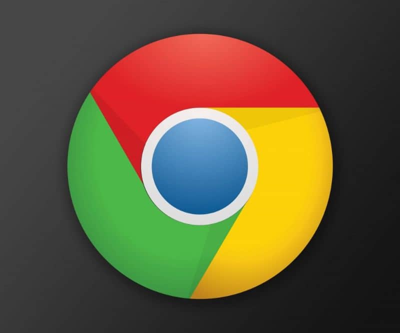 logo de google chrome fondo oscuro