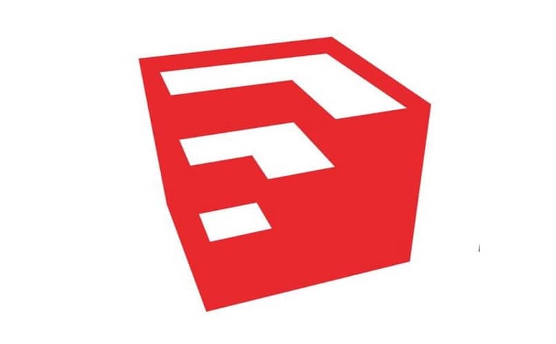 logo rojo de sketchup