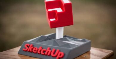 maqueta logo sketchup figura 1