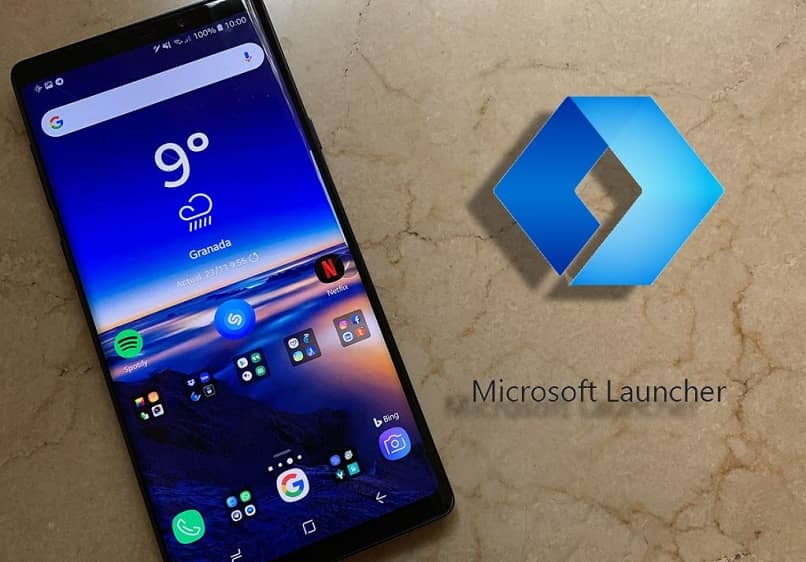 movil pantalla azul mensaje microft launcher