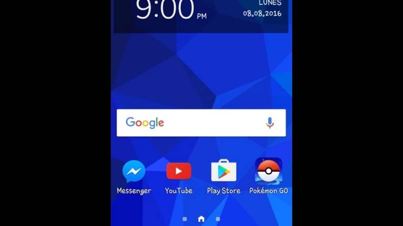 pantalla azul movil