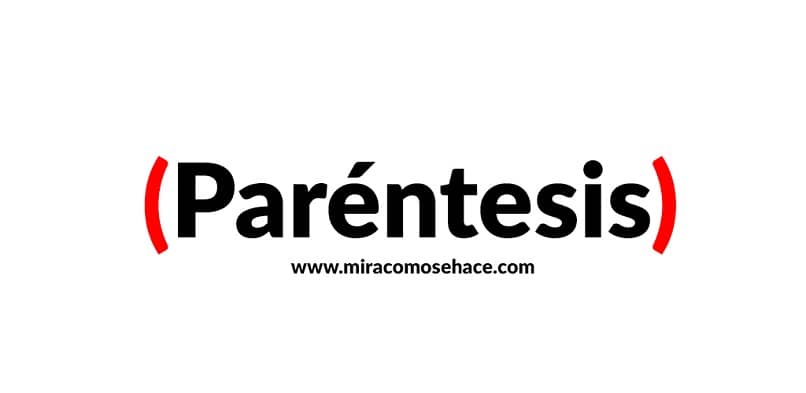 parentesis rojo