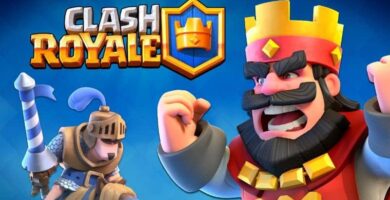 rey de clash royale y logo