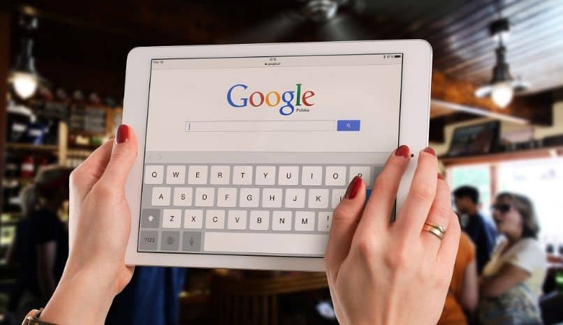 tablet conectada a google
