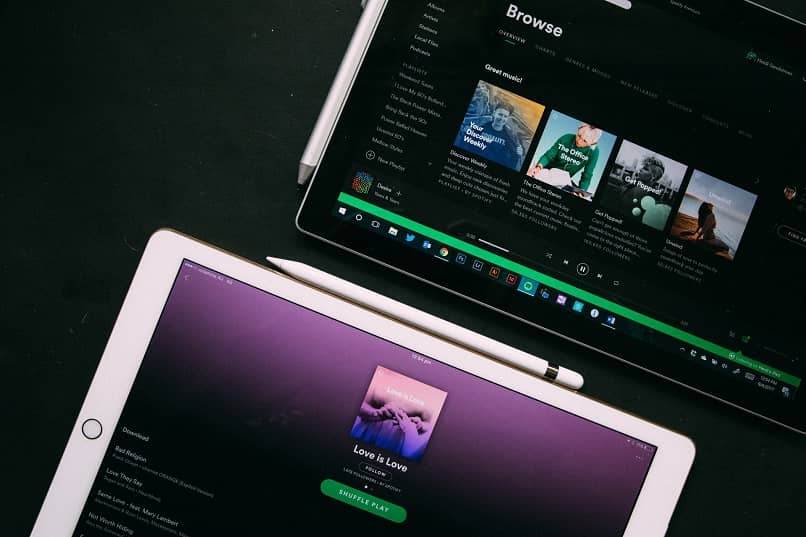 tablets spotify