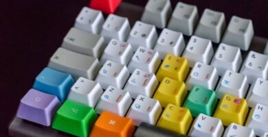teclado teclas colores