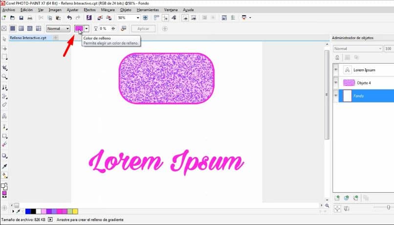 arkki valkoinen corel maali nuoli suorakulmio