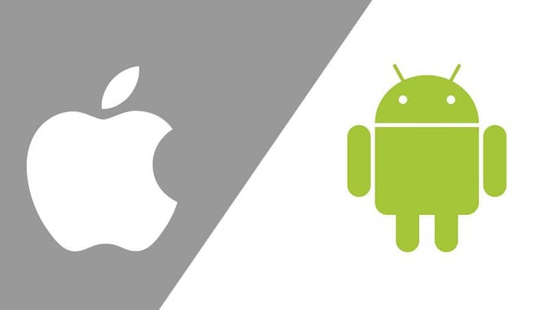 Android- ja omenalogot