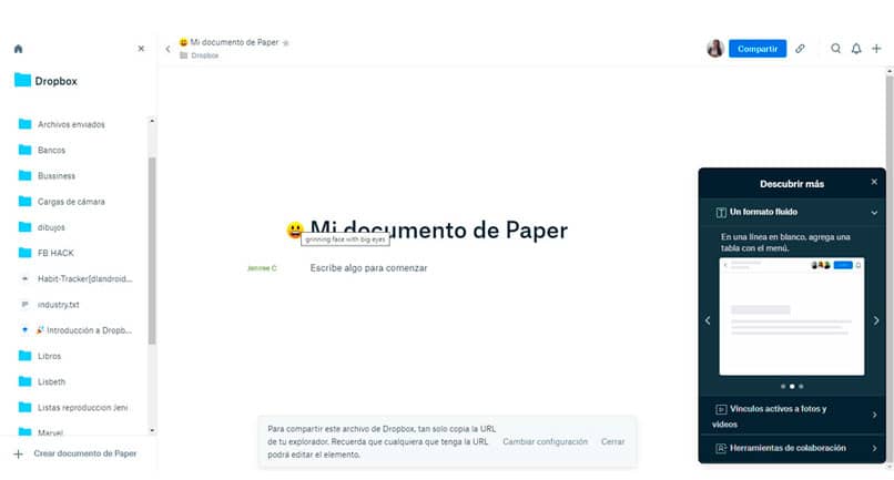 Dropbox -paperi