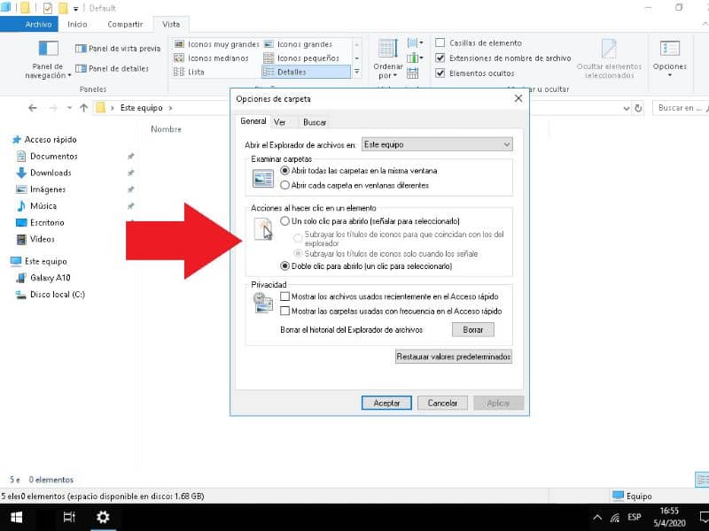 Kaksoisnapsauta Windowsissa