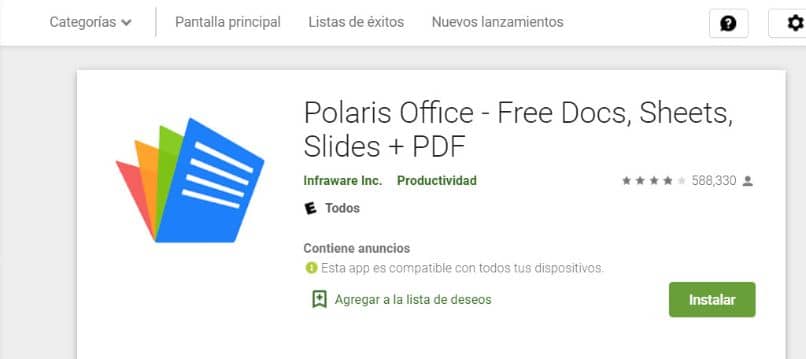 asenna polaris office google play store valkoinen tausta