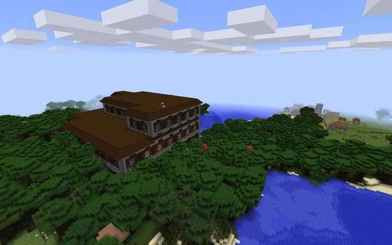 maisema talo minecraft