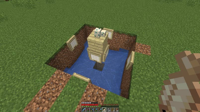 sininen vesi minecraft
