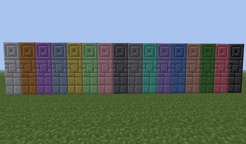minecraft -väriset tiilet