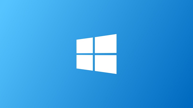 Windows 10 -logon valkoinen väri ja sininen tausta