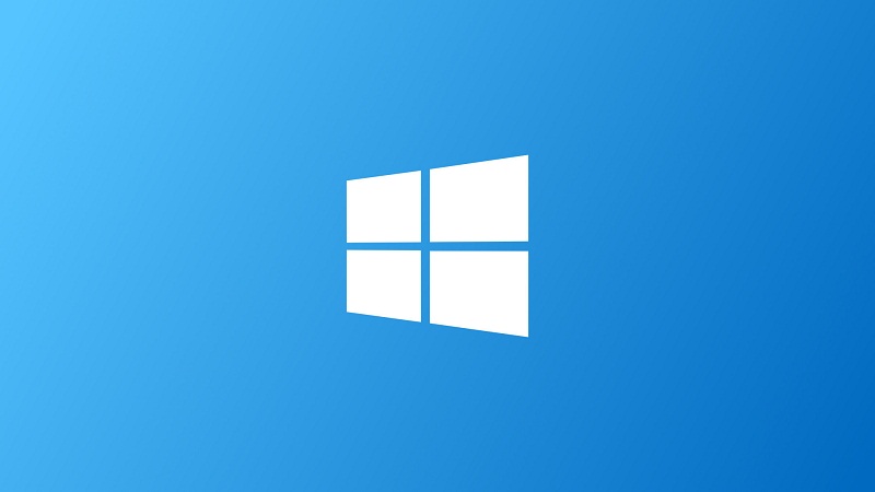 Windows 10 -logon valkoinen väri ja sininen tausta