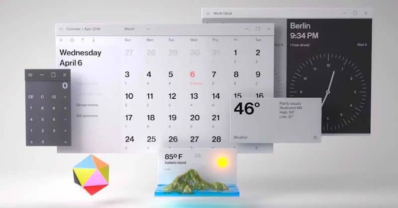 Viikon numeron tarkasteleminen ja näyttäminen Windows 10 -kalenterissa (esimerkki) 1 Calendario Calculadora PC