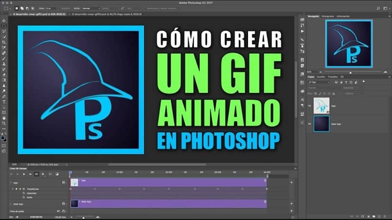 Como crear GIF animado Photoshop