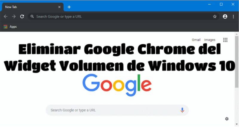 Eliminar Google Chrome del Widget de volumen de Windows 10 1