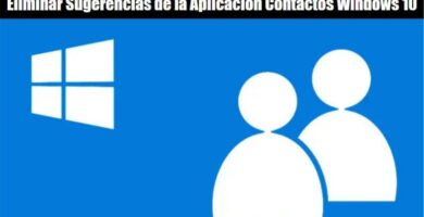Eliminar las sugerencias de la aplicacion contactos en Windows 10 1