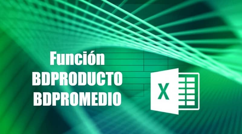 Excel Funcion BDPRODUCTO y BDPROMEDIO