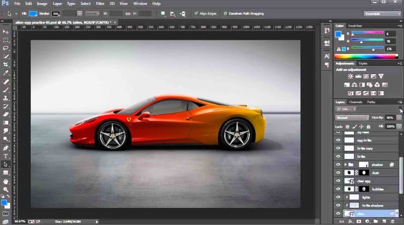 Imagen Carro Photoshop