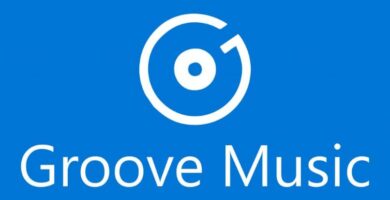 Kuinka poistaa Groove Music Windows 10: stä ja mitä tapahtuu, jos poistan sen 22 Logo de Groove Music con fondo azul