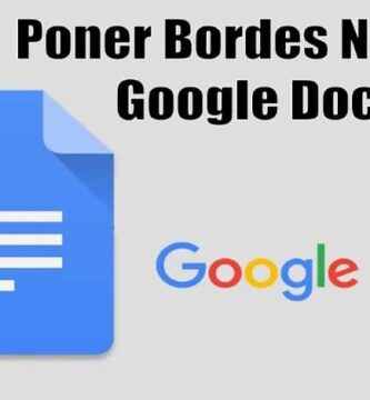 Poner bordes negros Google Docs