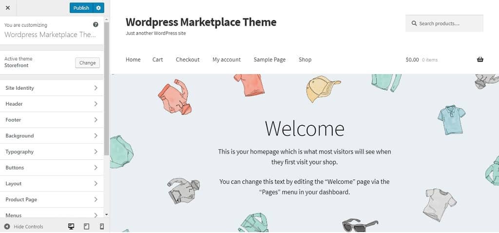 Storefront Wordpress