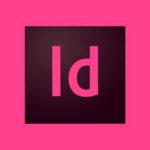 adobe indesign logo rosado