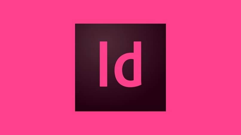 adobe indesign rosado logo fondo