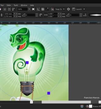 bombillo editor corel