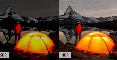 comparacion entre foto SDR y HDR