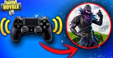 control de video juego y jugador de fortnite