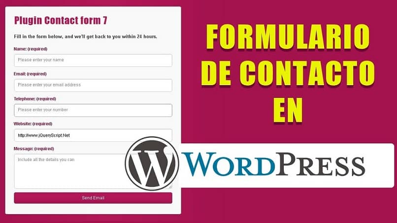 crear formulario de contacto en wordpress